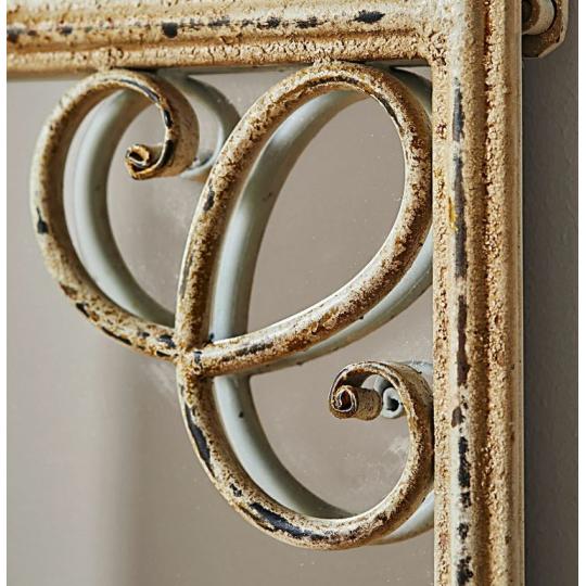 klasicke stojanove rustikalne zrkadlo ozdobne vintage shabby chic provence biela antikovane starodavne obyvacka garderoba vila hrad velkorozmerne.jpg